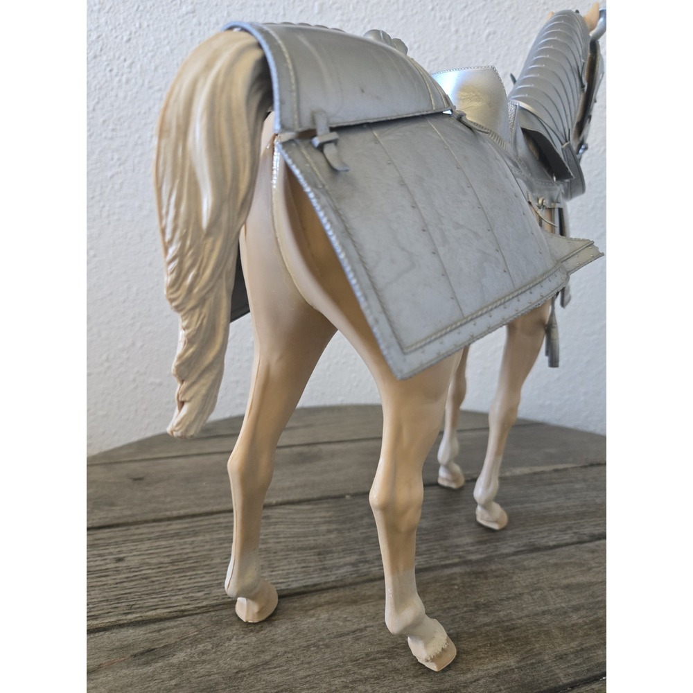 1968 Louis Marx Valor Armored Horse Noble Knight Series Vintage Rolling Toy - Picture 7 of 16